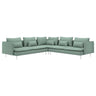 SÖDERHAMN corner sofa, 6-seat, Tallmyra light green, 291x14x99 cm