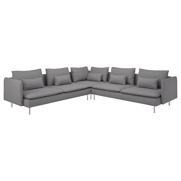 Ikea SÖDERHAMN Corner sofa with 6 seats, Tonerud gray ,