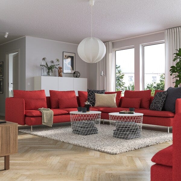 Ikea SÖDERHAMN - 6 seater corner sofa, Tonerud red ikea_check