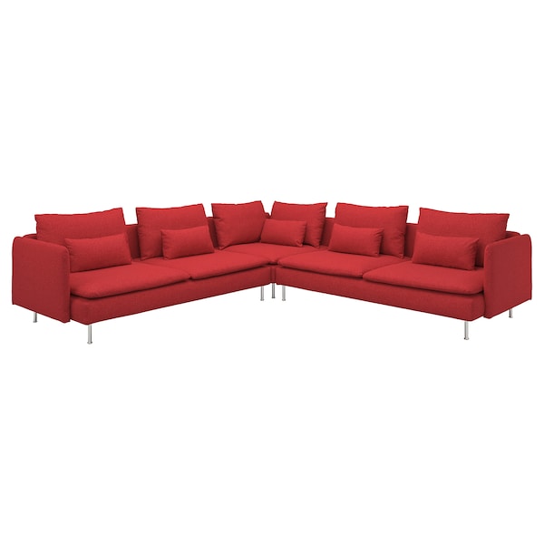 SÖDERHAMN - 6 seater corner sofa, Tonerud red - best price from Maltashopper.com 29514424