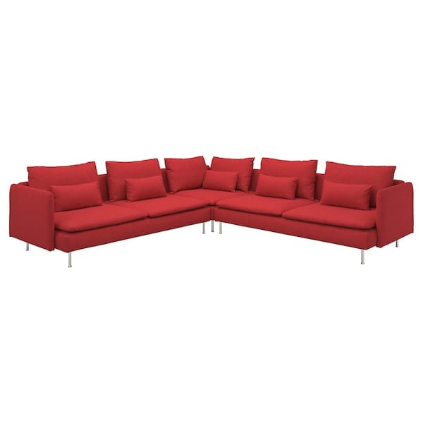 Ikea SÖDERHAMN - 6 seater corner sofa, Tonerud red ikea_check
