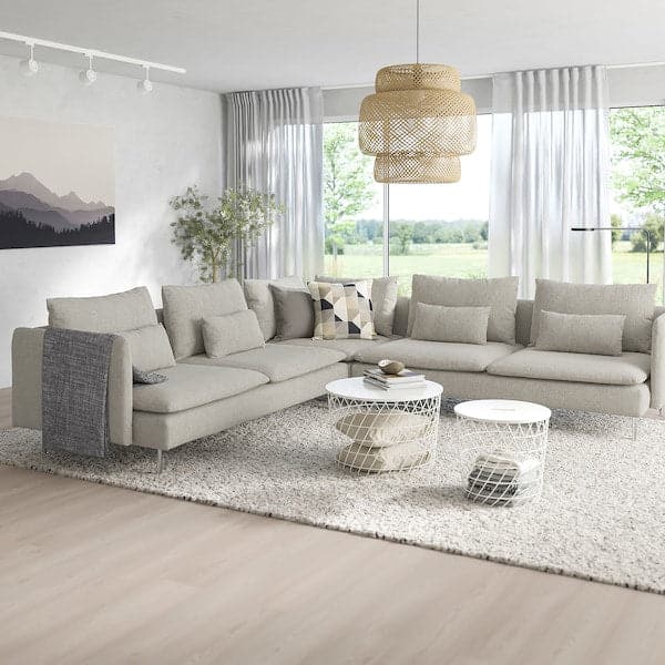 Ikea SÖDERHAMN Corner sofa 6 seater - Viarp beige/brown , ikea_check