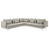 SÖDERHAMN corner sofa, 6-seat, Viarp beige/brown, 291x14x99 cm