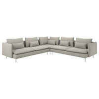 SÖDERHAMN Corner sofa 6 seater - Viarp beige/brown , - best price from Maltashopper.com 39305892