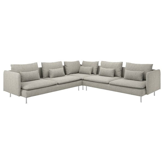 Ikea SÖDERHAMN Corner sofa 6 seater - Viarp beige/brown , ikea_check