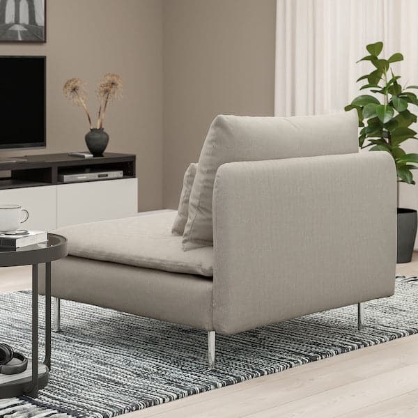SÖDERHAMN 1-seat element, Fridtuna light beige , - best price from Maltashopper.com 99449637