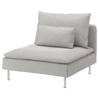SÖDERHAMN 1-seat section, Tallmyra white/black, 93x83x99 cm
