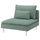 SÖDERHAMN 1-seat section, Tallmyra light green, 93x83x99 cm