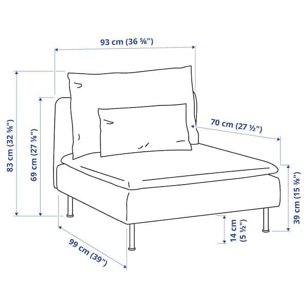 SÖDERHAMN - 1-seater element, Tallmyra dark green , - best price from Maltashopper.com 49430598