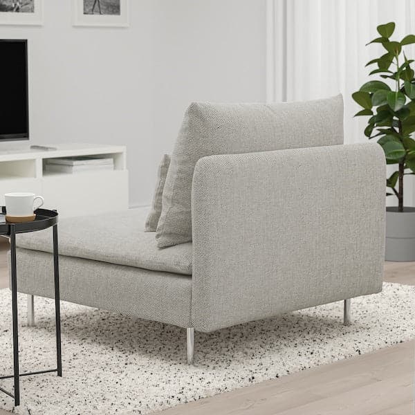 Ikea SÖDERHAMN 1-seater element - Beige/brown Viarp