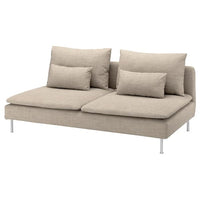SÖDERHAMN 3-seat section, Hillared beige, 186x83x99 cm