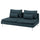 SÖDERHAMN 3-seat section, Hillared dark blue, 186x83x99 cm