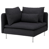 SÖDERHAMN corner section, Hillared anthracite, 99 cm