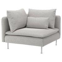 SÖDERHAMN corner section, Tallmyra white/black, 99 cm