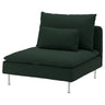 SÖDERHAMN cover for 1-seat section, Tallmyra dark green