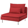 SÖDERHAMN cover for 1-seat section, Tonerud red