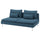 SÖDERHAMN - Lining for 3-seater element, Tallmyra blue ,