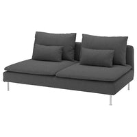 SÖDERHAMN cover for 3-seat section, Tallmyra medium grey