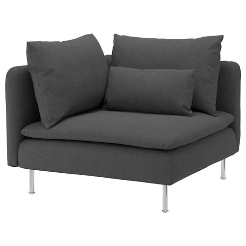 SÖDERHAMN - Lining for corner element, Tallmyra smoke grey ,
