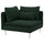 SÖDERHAMN cover for corner section, Tallmyra dark green