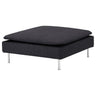 SÖDERHAMN cover for footstool, Hillared anthracite