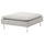 SÖDERHAMN - Footrest cover, Tallmyra white/black ,