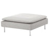 SÖDERHAMN cover for footstool, Tallmyra white/black