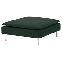SÖDERHAMN cover for footstool, Tallmyra dark green