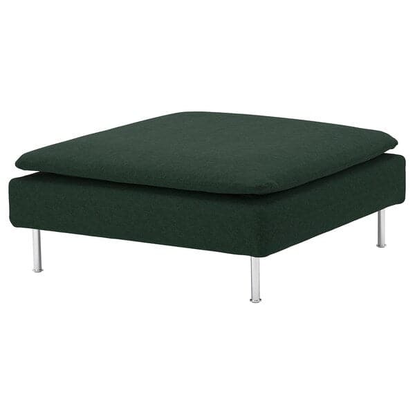 SÖDERHAMN - Footstool cover, Tallmyra dark green ,