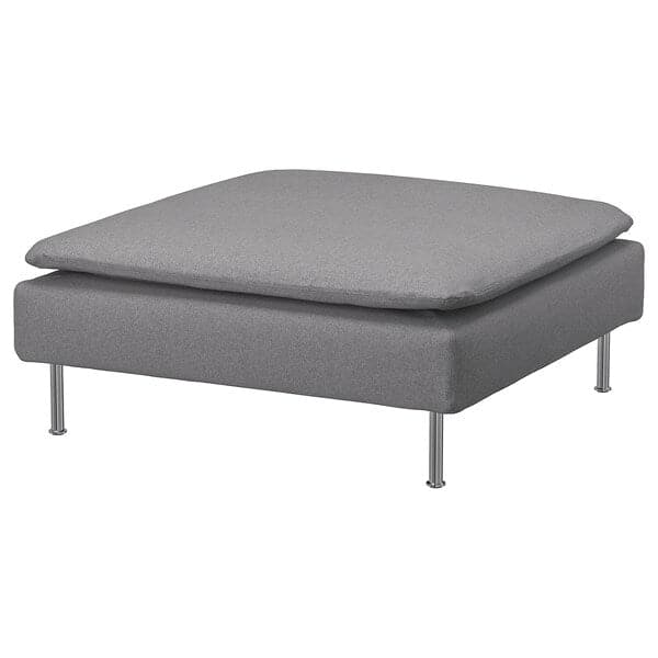 SÖDERHAMN Footstool cover Tonerud grey ,