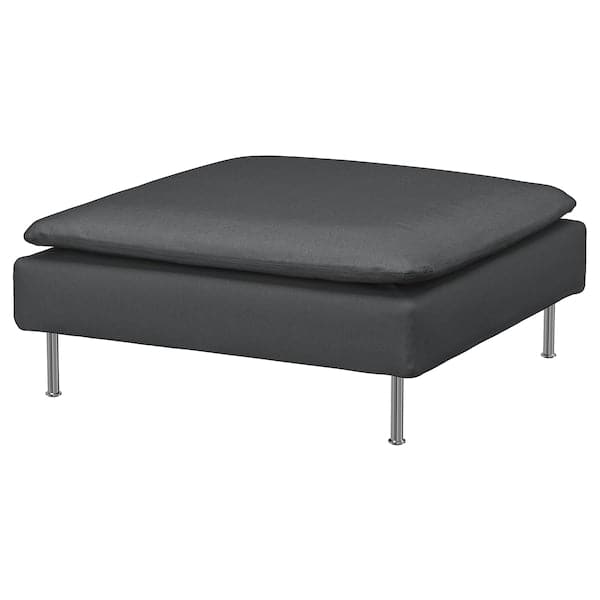 SÖDERHAMN Footstool, Fridtuna dark grey , - best price from Maltashopper.com 09449608