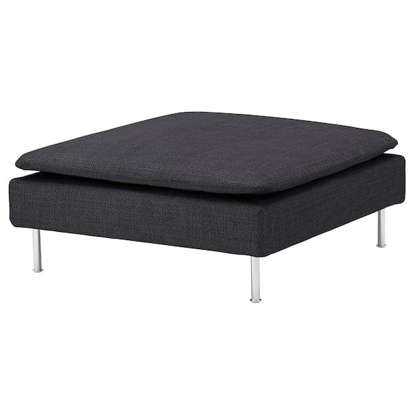 Ikea SÖDERHAMN - Footstool, Hillared anthracite ,