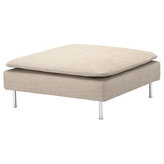 Ikea SÖDERHAMN - Footstool, Hillared beige ,