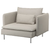 SÖDERHAMN armchair, Fridtuna light beige, 105 cm