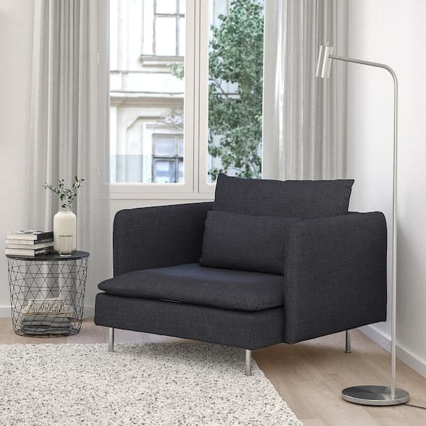 Ikea SÖDERHAMN - Armchair, Hillared anthracite ,