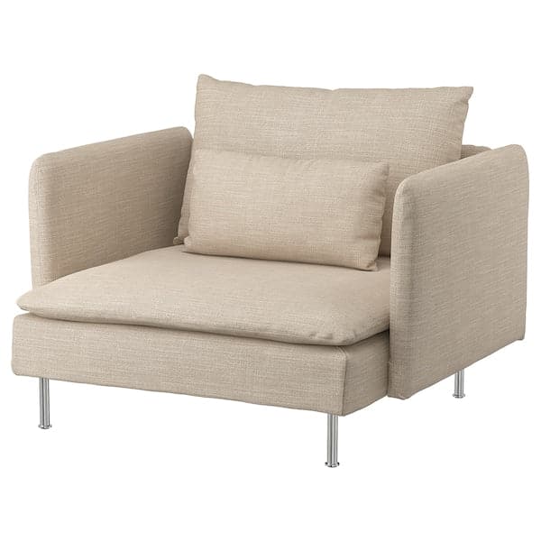 SÖDERHAMN - Armchair, Hillared beige ,