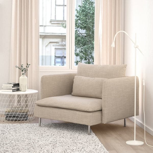 Ikea SÖDERHAMN - Armchair, Hillared beige ,