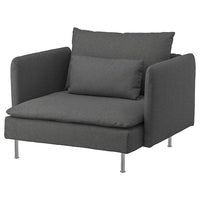 SÖDERHAMN armchair, Tallmyra medium grey, 105 cm
