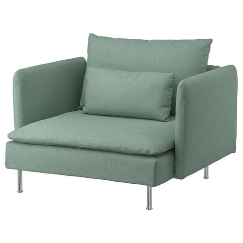 SÖDERHAMN armchair, Tallmyra light green, 93x69x99 cm