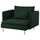 SÖDERHAMN armchair, Tallmyra dark green, 105 cm
