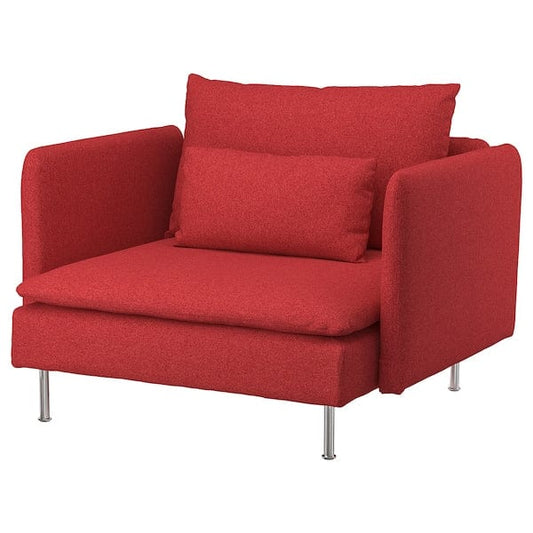 Ikea SÖDERHAMN - Armchair, Tonerud red