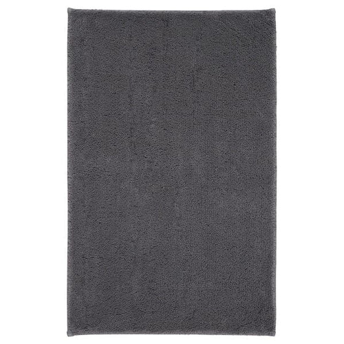 SÖDERSJÖN - Bath mat, dark grey, 50x80 cm