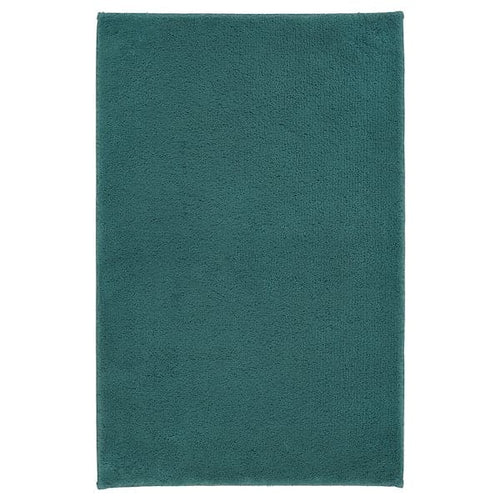 SÖDERSJÖN - Bath mat, grey-turquoise, 50x80 cm