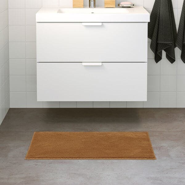 SÖDERSJÖN - Bath mat, brown-yellow, 50x80 cm - best price from Maltashopper.com 70507982