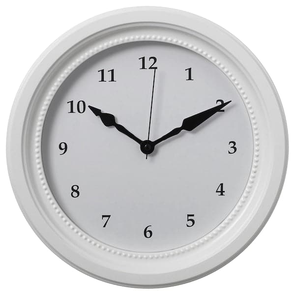 SÖNDRUM - Wall clock, low-voltage/white, 35 cm - best price from Maltashopper.com 60540864
