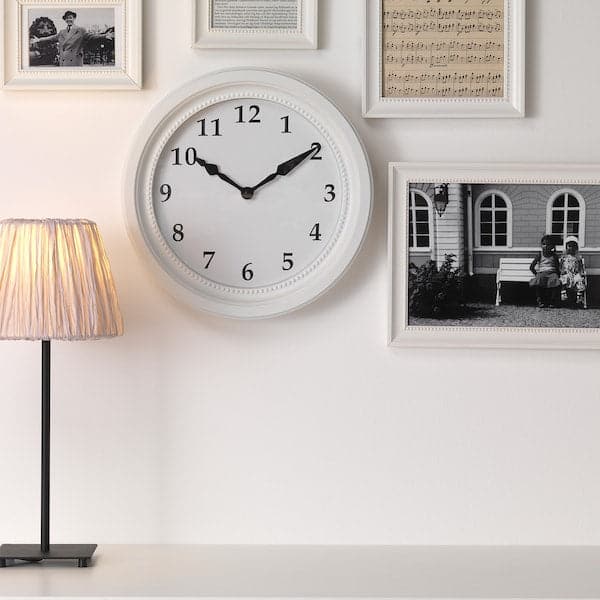 SÖNDRUM - Wall clock, low-voltage/white, 35 cm - best price from Maltashopper.com 60540864