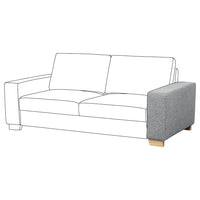 SÖRVALLEN armrest, Lejde grey/black, 21x51x100 cm
