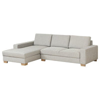 SÖRVALLEN 3 seater sofa - with chaise-longue, left/Viarp beige/brown , - best price from Maltashopper.com 39419412