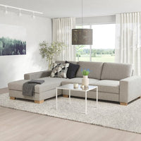 SÖRVALLEN 3 seater sofa - with chaise-longue, left/Viarp beige/brown , - best price from Maltashopper.com 39419412