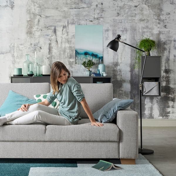 Ikea SÖRVALLEN 3 seater sofa - with chaise-longue, left/Viarp beige/brown ,
